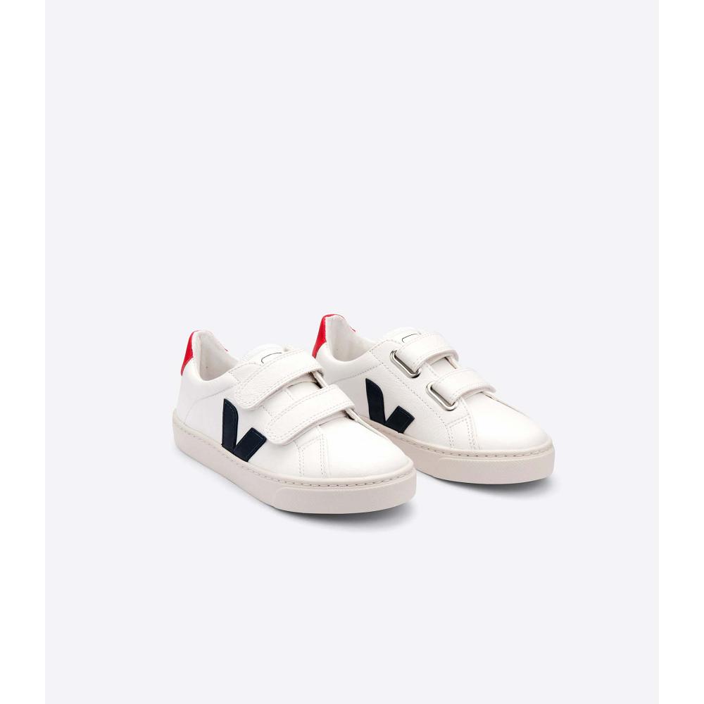 Veja ESPLAR CHROMEFREE Tornacipő Gyerek White/Black/Red | HU 835PJJ